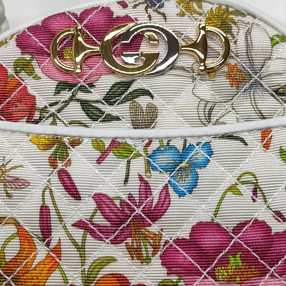 Authentic Gucci White Canvas Shoulder Bag mon962-110525 - Picture 5 of 16